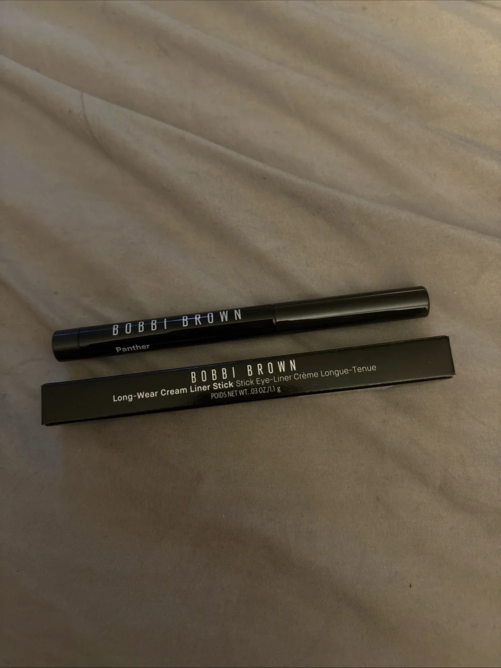 Bobbi Brown Long-Wear Cream Liner Stick PANTHER MATTE .03 Oz Full Size Black